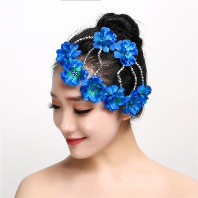 Modern Classical Dance Performing Headwear for Adult Performing Dresses Headwear for National Dance Yangge Square Dance Performing Headdress Female