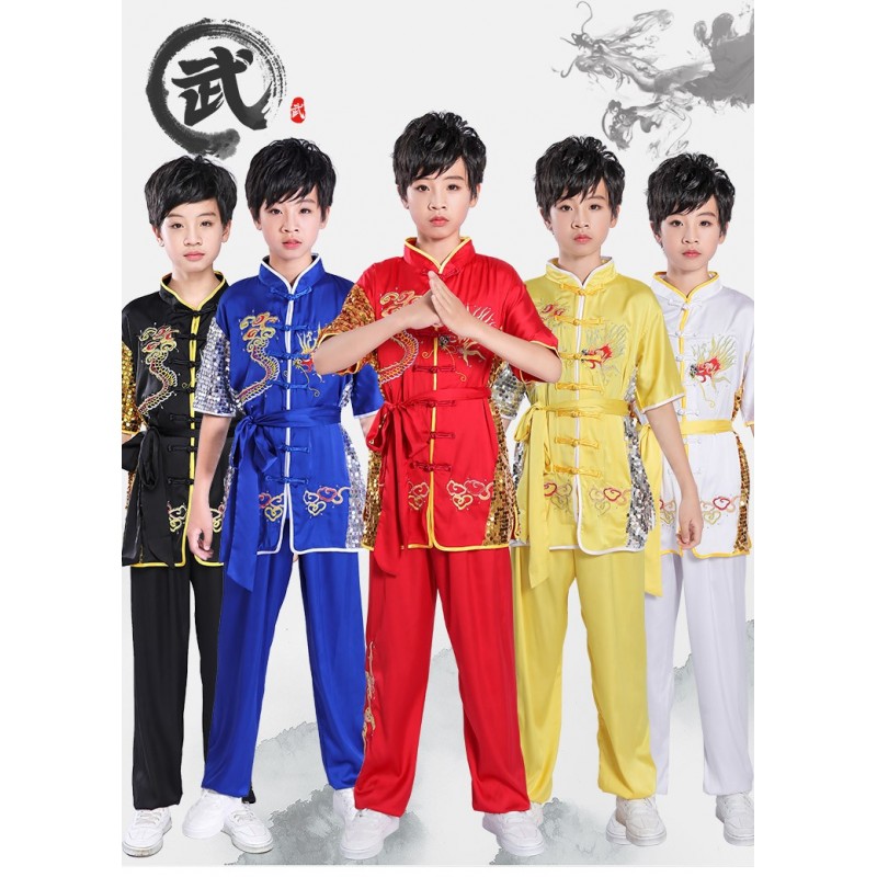 Special clothes for children's martial arts competition Taiji training clothes for primary and secondary school students Chinese style martial arts performance clothes
